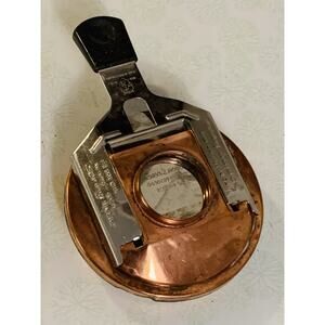 Spring Firestar Fondue Chafing Dish Copper & Stainless Steel Burner Switzerland